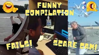 TRY NOT TO LAUGH 🤣 #115 Scare Cam 🤣 Funny Compilation 🤣 | MemeRace