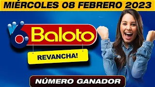 BALOTO REVANCHA Resultado 08 de FEBRERO 2023 NÚMERO GANADOR