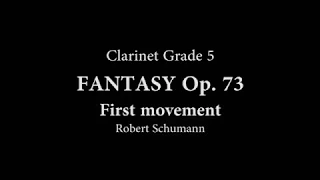 Robert Schumann: Fantasy ( Fantasiestucke ) Piece Op. 73, No. 1 for B Flat Clarinet and Piano