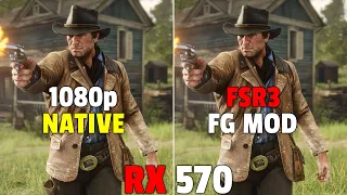 Red Dead Redemption 2 - RX 570  - AMD FSR 3 Frame Generation Mod - 1080p
