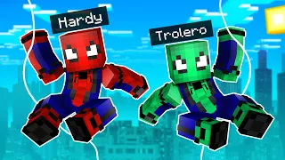 MINECRAFT pero NOS CONVERTIMOS EN SPIDERMAN! 😱💥