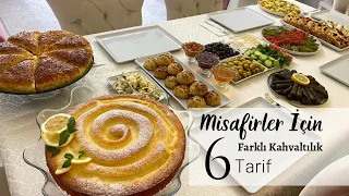 💯MİSAFİR KAHVALTI SOFRASI | 6 Yeni Tarif #kahvaltılıktarifler