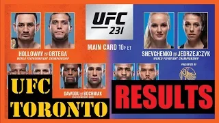 UFC Toronto Results - UFC 231