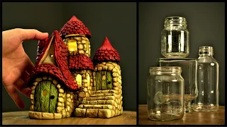 ❣DIY Fairy Cottage Using Jars❣