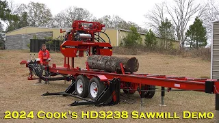 2024 Cook's HD3238 Portable Sawmill Demo