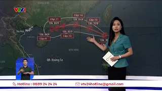 Bão Saola khả năng không gây thời tiết xấu trên đất liền nước ta dịp Lễ 2/9 | VTV24