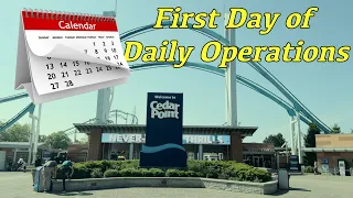 First Day of Daily Operations at Cedar Point Vlog -- Top Thrill 2 Updates -- How Busy is the Park???
