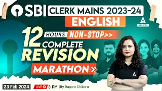 SBI Clerk Mains English Marathon | SBI Clerk Mains Marathon 2024 | By Rupam Chikara