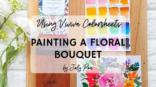 Painting Watercolor Florals in Real Time Using Viviva Colorsheets
