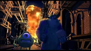 “Well I don’t think that thing could’ve gone any worse”.  Monsters, Inc. The unused explosion scene.