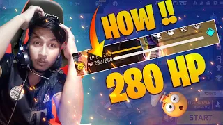 How To Get 280 HP In Free Fire  || 100% Working Trick - Garena Free fire