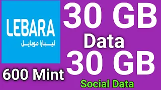 Lebara sim 30 GB internet 30 GB SOCIAL Data package