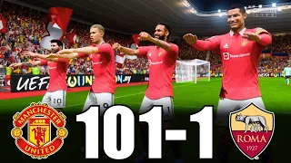 FIFA 23 | RONALDO, MESSI, MBAPPE, NEYMAR, ALLSTARS | Manchester United 101-1 As Roma | PS5 4K 60FPS