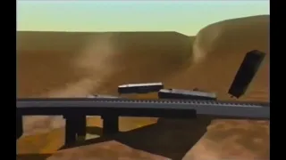 1996 Cajon Pass Runaway - Crash Animation