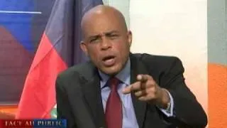 Michel Martelly  -  Face au public