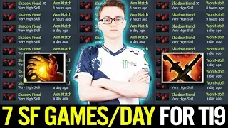 Miracle Spam 7 games/day Shadow Fiend Carry BOT!? For Real SF 10k MMR Play Dota 2