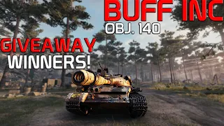 Obj 140 to be buffed, Giveaway winners! | World of Tanks