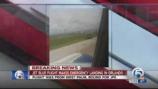 JetBlue flight from PBIA makes emergency landing in Orlando