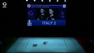 Anna BULLO & Marcello PATTERI (ITA) - 2021 Aerobics European bronze medallists, Mixed Pairs