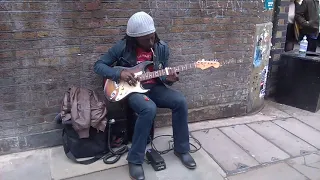 BUSKER @BRICK LANE, WHITECHAPEL  LONDON, 24/ 03/18