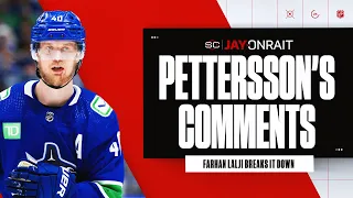 Takeaways from Elias Pettersson’s end-of-season comments