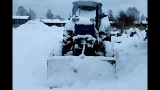 Жёсткий зимний запуск трактора Т-40