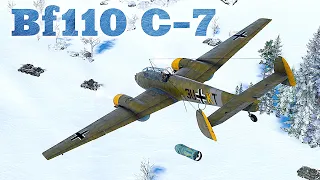 ШТУРМОВКА обзор на Bf 110 С-7 Вар Тандер