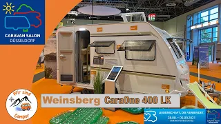 Winzig klein und trotzdem Etagenbetten | Weinsberg CaraOne 400 LK | Caravan Salon 2021