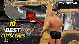 10 Best Cutscenes From WWE 2K16! PS5  "70K Special"  (4K 60FPS)