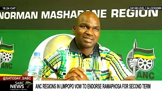 Some ANC regions in Limpopo throw their weight behind Stanley Mathabatha