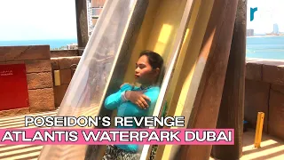 DANGEROUS AND EXTREME WATER SLIDE ⚠️ | POSEIDON’S REVENGE AT ATLANTIS WATERPARK DUBAI | #shorts