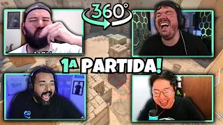 Primeira partida da Tribo no Counter-Strike 2! 🔥 Lobby 360º com Gaules, MCH, bt0 e Liminha!