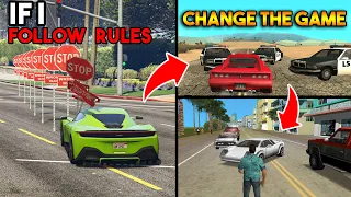 If I FOLLOW TRAFFIC RULES then CHANGE THE GAME ! (From GTA 5 to GTA 1)