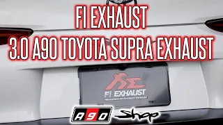 A90 Shop & Fi Exhaust - A90 Toyota Supra 3.0 Full Exhaust