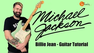 Billie Jean - Michael Jackson - Guitar tutorial with tabs, bass riff