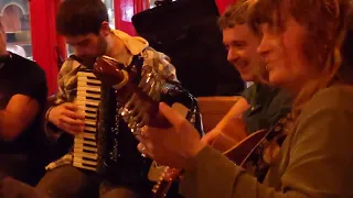 Superb Session of Traditional Irish Music in Tig Coili , Galway