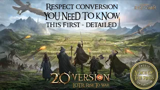 Respect conversion - YOU NEED TO KNOW this first - detailed - 2.0 Rise to war | A RiseToWar Guide.