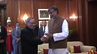 Shri Kailash Satyarthi, Nobel Laureate called on President Mukherjee