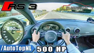 Audi RS3 Sportback 2.5 TFSI 500HP Elmerhaus AUTOBAHN POV by AutoTopNL