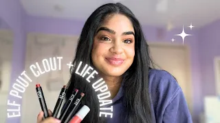 GRWM: trying the new Elf Pout Clout Lip Plumping Pens + life update