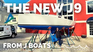 The NEW J9 from JBoats - most comfortable daysailer ever? Sleek, tiller steer J/Boat sailboat