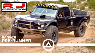 $350,000 Big Block Ford Ranger Luxury Pre-Runner Throwing Down & Going Airborn!