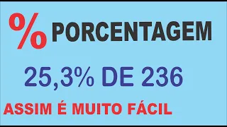 PORCENTAGEM MÉTODO MUITO FÁCIL #porcentagem #enem #concurso