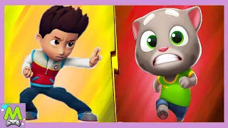 Talking Tom Gold Run 2 vs Paw Patrol High Runner.Том против Райдера.Кто Быстрее и Круче