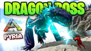 ELECTRIC DRAGON BOSS BATTLE - Ark Survival Evolved - ARK PYRIA - DAY 8 - IamBolt Gaming