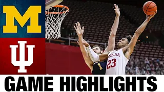 #3 Michigan vs Indiana Highlights | 2021 College Basketball Highlights