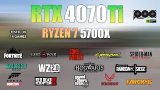 RTX 4070 Ti + Ryzen 7 5700X : Test in 14 Games - RTX 4070Ti Gaming