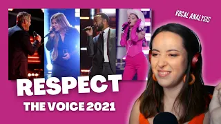 RESPECT Ariana Grande, Kelly Clarkson & John Legend (& Blake Shelton?!) | Vocal Coach Reacts