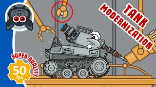 The modernization of the Professor. "Tanks of the Future". Tank animation