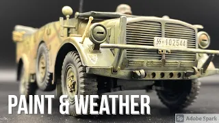 Paint WW2 German Horch Truck #tamiya #135scale